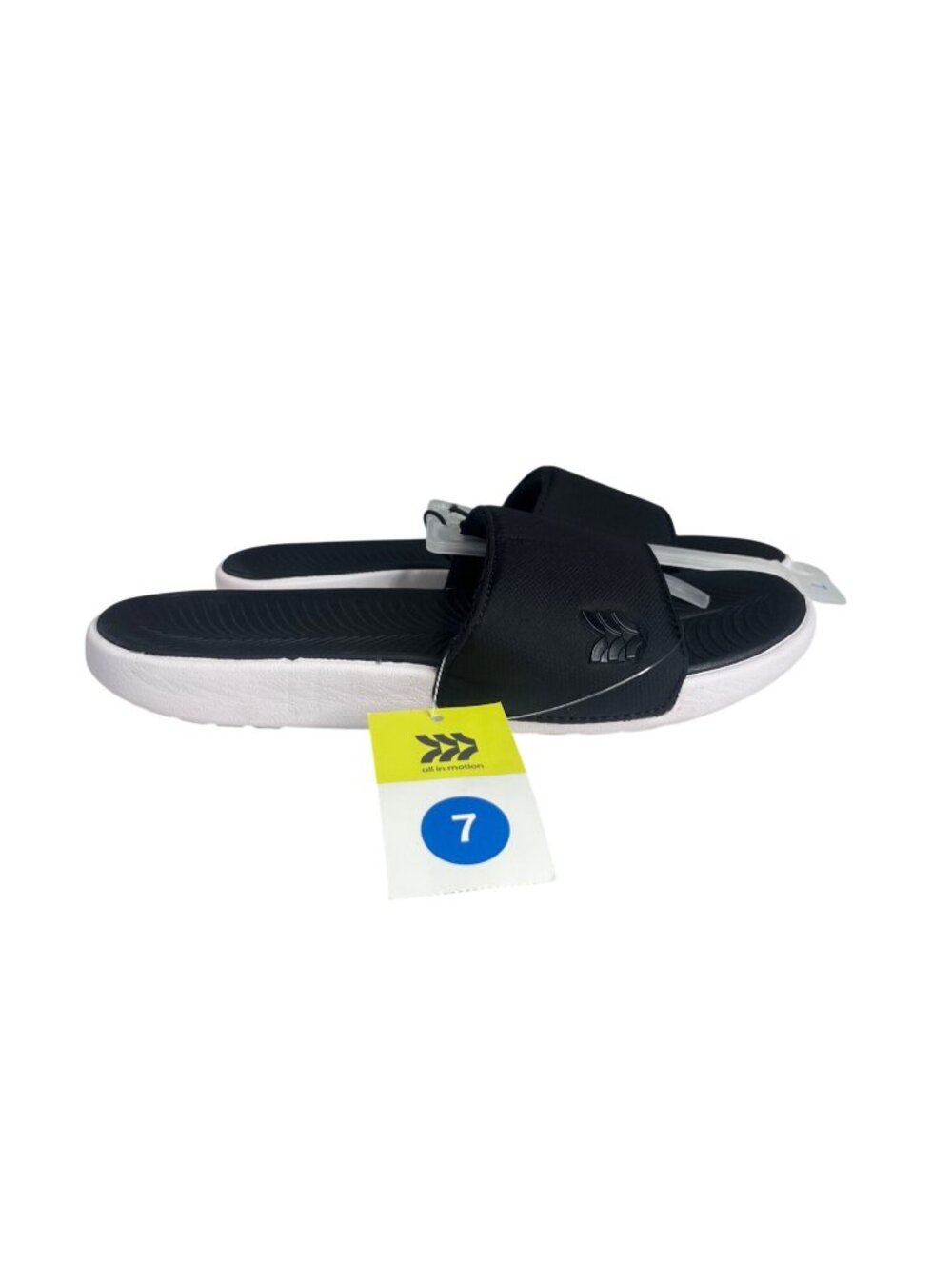 All In Motion Slides Sandals Womens Size 7 Black New Durable Summer Casual